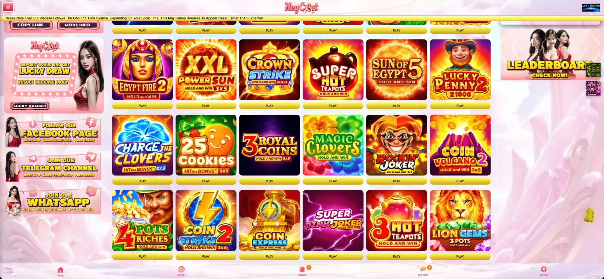 HeyCunt Casino Pokies